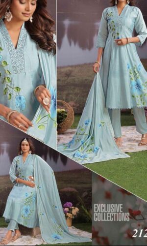 PARTY WEAR FROCKS(BLUE COLOUR)