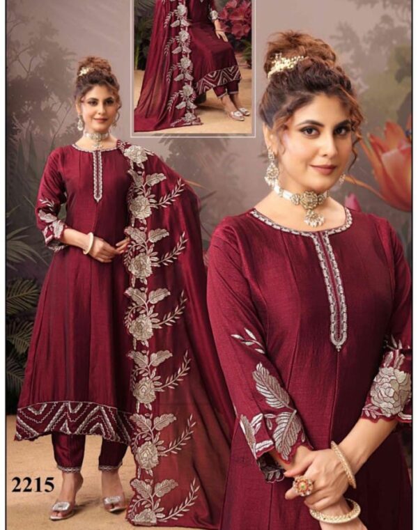 PARTY WEAR FROCKS( MAROON COLOUR)