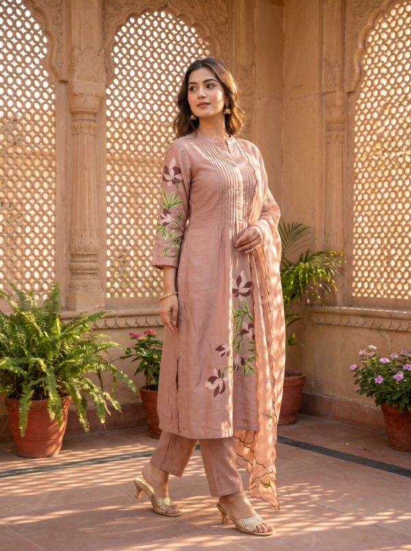 Peach Blossom Ethnic Wear Set